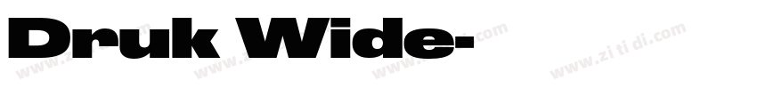 Druk Wide字体转换
